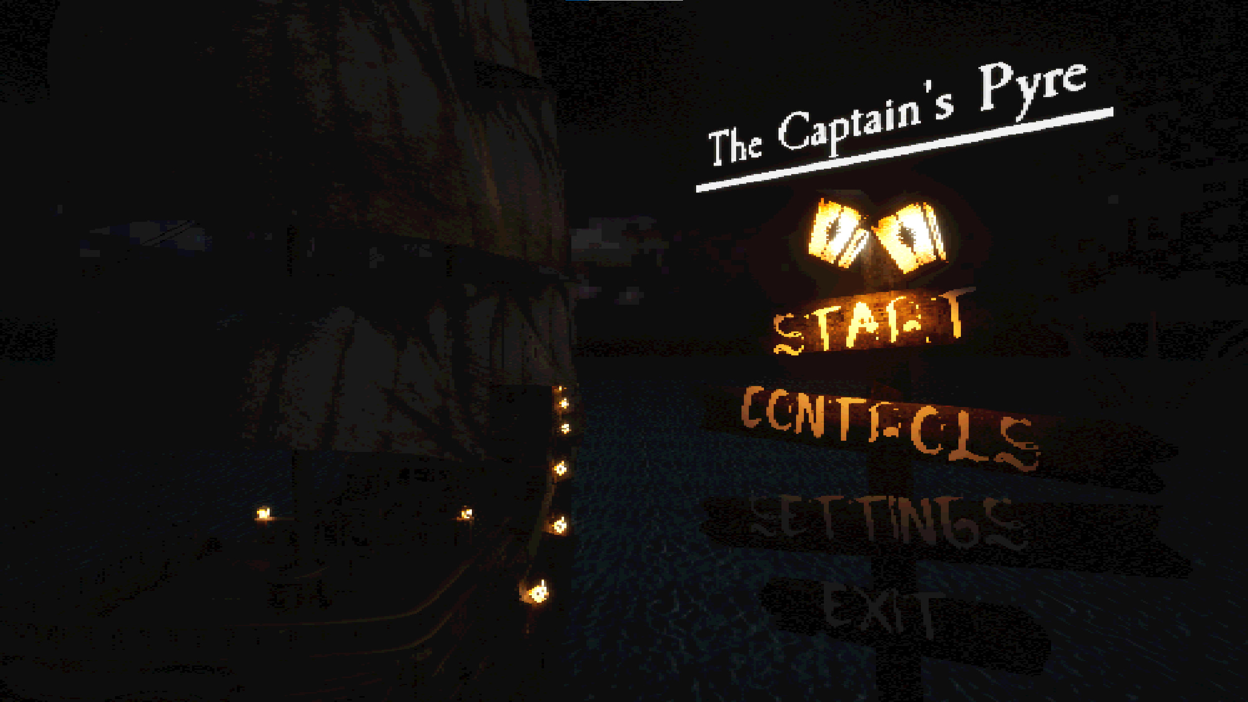 The Captain's Pyre — main menu